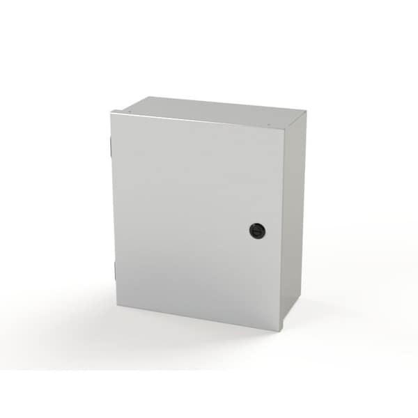 1/4 Turn Latch Electrical Enclosures, 14 in H, 6 in D, 12 in W, NEMA 1, Carbon Steel